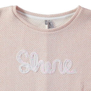 Junior - Sweat en molleton fantaisie avec inscription patchée 