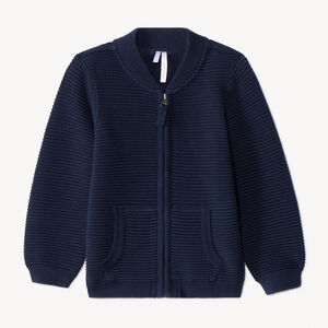 Gilet en tricot fantaisie et poches pour bébé garçon 
