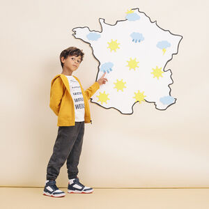 Gilet à capuche en molleton zippé pour enfant garçon 