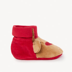 Chaussons en velours fantaisie Renne pour bébé 