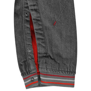 Salopette en jeans avec print chapeau 