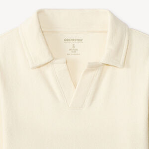 Polo manches longues uni garçon 