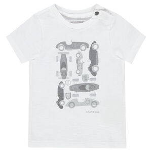 Tee-shirt manches courtes en jersey avec voitures printées 