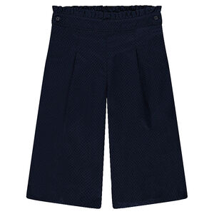 Pantalon large en toile armurée  