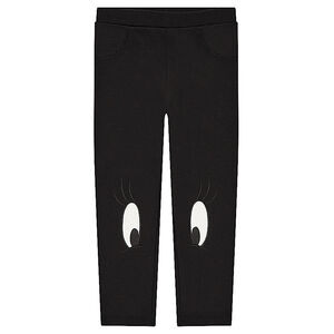 Legging en milano avec yeux patchés sur les genoux 