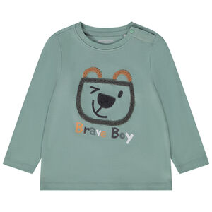 T-shirt manches longues en jersey broderie bouclette pour bébé gaçon 