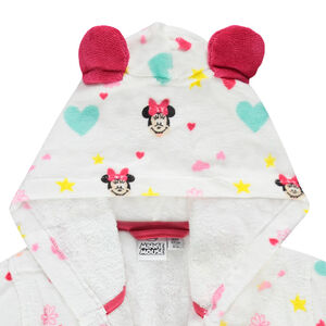 Peignoir en coton éponge imprimé Disney Minnie 