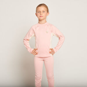 T-shirt manches longues de ski bicolore fille 