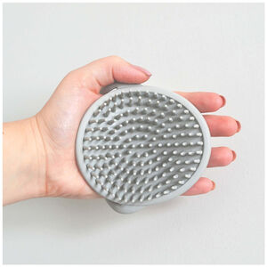 Brosse de bain silicone pour bébé - Taupe 