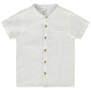 Chemise manches courtes à col mao pour bébé garçon 