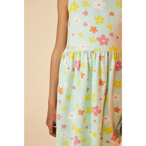 Robe à bretelles imprimé papillons fille 