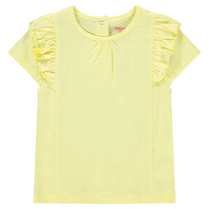 Tee-shirt à manches courtes volantées 