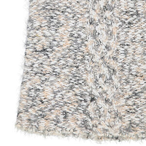 Robe sans manches en tricot pop-corn effet poil  