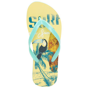 Tongs imprimées perroquet  