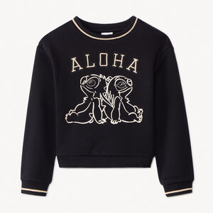 Sweat molleton Stitch & Angel Disney fille 