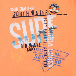 Tee-shirt manches courtes en jersey avec print fantaisie esprit vacances 