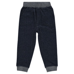 Pantalon uni en molleton 