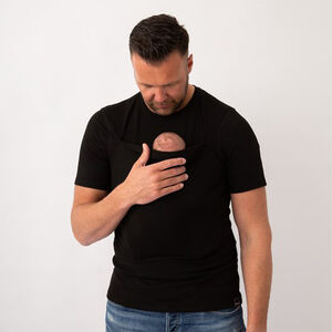 T-shirt Porte-bébé Homme Taille L Noir 