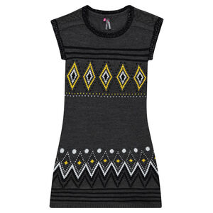 Junior - Robe imprimée en tricot jacquard 