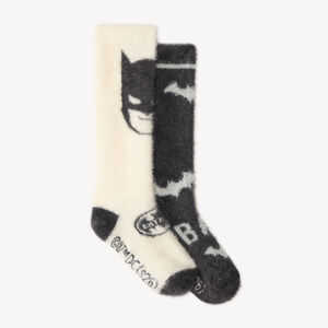 Chaussettes hautes garçon en sherpa Batman lot de 2 