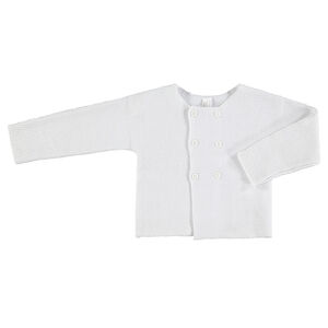 Gilet uni en maille à double boutonnage 