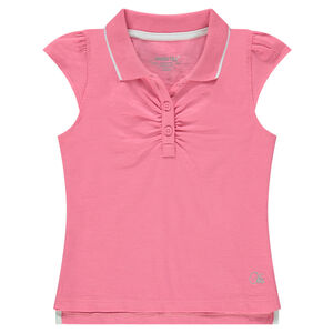 Polo manches courtes en jersey avec logo brodé 