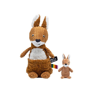 Peluche Ptipotos - Kangourou maman/bébé 