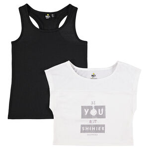 Junior - Tee-shirt manches courtes effet 2 en 1  