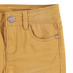 Pantalon en twill surteint effet crinkle  