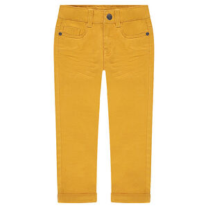 Pantalon effet crinkle avec poche à inscription reliéfée 