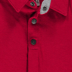 Ensemble polo manches longues et salopette longue rayée 