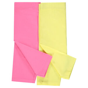 Lot de 2 leggings courts unis 