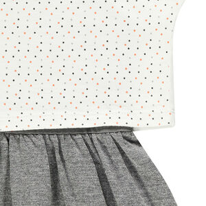 Robe manches courtes effet 2 en 1  