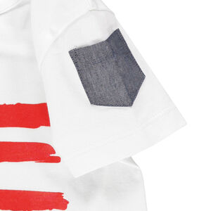 Tee-shirt manches courtes avec poissons printés 