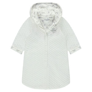 Pilote à capuche en jersey avec doublure imprimée 