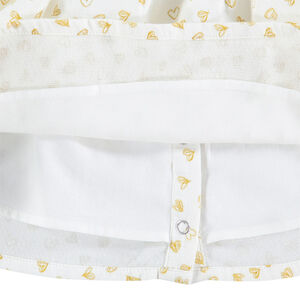 Ensemble avec tunique imprimée coeurs all-over et pantalon effet jeans 