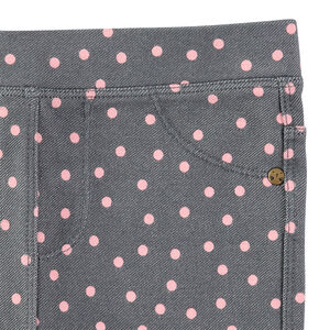 Jegging à pois roses all-over 