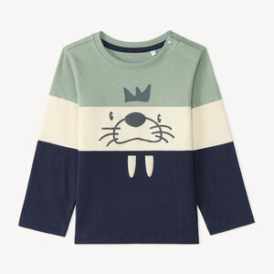 T-shirt manches longues bébé garçon print ludique fantaisie 