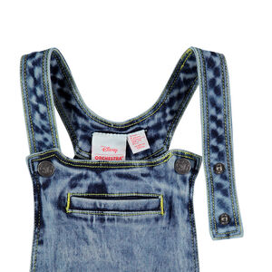 Salopette courte en jeans avec print Minnie Disney 