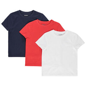 Lot de 3 t-shirts unis en coton bio 