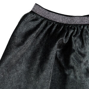 Jupe patineuse en velours avec taille brillante 