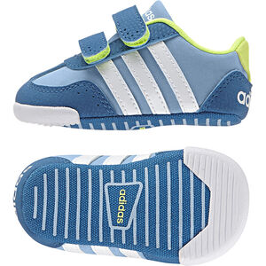 Baskets basses ADIDAS à scratchs et bandes blanches 