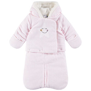 Combi-pilote en velours doublée jersey avec prints et broderies Smiley 