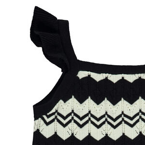 Combishort en crochet motifs fantaisie aztèque fille 