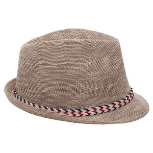 Borsalino effet paille avec galon tressé 