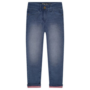 Junior - Jeans droit fitté doublé jersey 