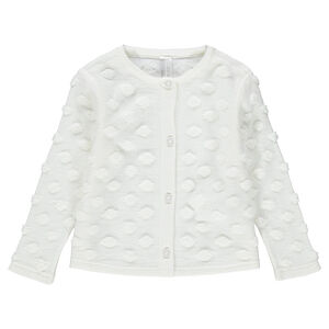 Gilet en tricot à pois reléfés 