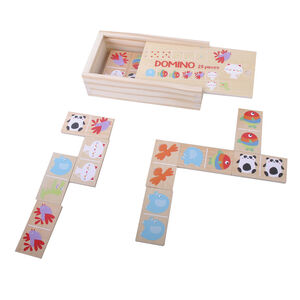 Dominos en bois 28 pièces 