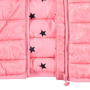 Doudoune sans manches légère avec doublure imprimée étoiles 