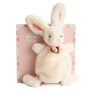 Doudou lapin bonbon - Rose 